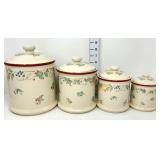 (4) "Abundance" by Corning Sealed Canisters