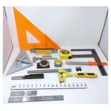 Measuring Tapes, Levels & Squares