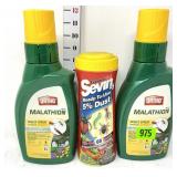 (2) Malathion Insect Spray Concentrate & (1)