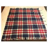 Vintage Plaid Wool Fairbo Throw Blanket- Faribo