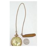 Illinois Pocket Watch w/Pocket Knife Watch Fob
