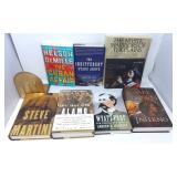 Assortment of Hardcover Books w/Gold Tone Book