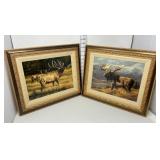 (2) Millette Paintings - Wild Wings