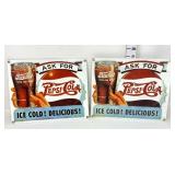 (2) Porcelain Enameled Pepsi Cola Signs -