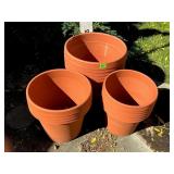 (15) Various Size Plastic Planters