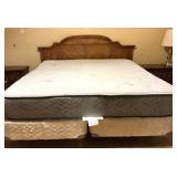 King Headboard w/Mattress & (2) Twin Box Spring