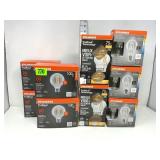 (9) Visible Filament LED Lightbulbs