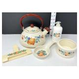 Miscellaneous "Abundance" Teapot & Kitchen Items