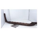Vintage Handcarved Wooden Replica of a New Zealand