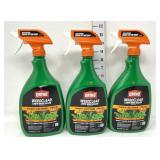 (3) Ortho Lawn Weed Killer Spray-New
