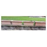 (4) 26" x 12" Plastic Planters
