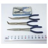(3) Westward Reach Needle Nose Pliers & OTC Ring