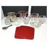 Glass Measuring Cups & Miscellaneous Kitchen