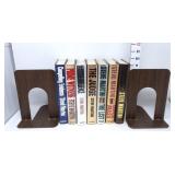 (7) Steve Martini Hardcover Books w/Bookends
