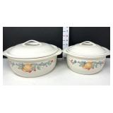 (2) Corelle Coordinate Casseroles w/Lids