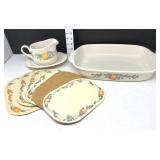 Corelle Coordinates -  9x13 Pan, Gravy Boat