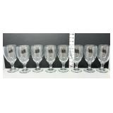 (8) Clear Glass Goblets