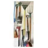 Pitch Forks, Shovels, Rake, Splitting Maul, Crow