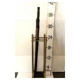 Brass Umbrella Stand w/Umbrella