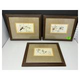 (3) Charles Fritz Game Bird Watercolor Prints