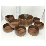 Heirloom Walnut by Didware -(8) Bowls & Server