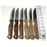 (6) Vintage Chicago Cutlery 5ï¿½ Steakhouse Knives