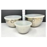 (3) Stainless Steel Revere Ware Mixing Bowls w/