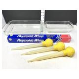 (2) Clear Baking Pans (Pyrex & Glasbake),