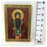 Vintage Plaque of St. John Rilski 20/14 No. 17