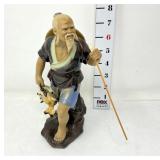 Shiwan Mudman Ceramic Fisherman Figurine