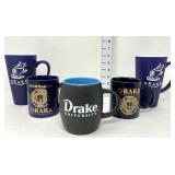 (5) Drake University Coffee Mugs