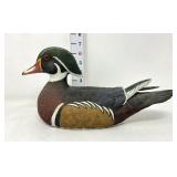 Hand Carved & Painted Wooden Duck Decoy