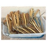 (30) Wooden Hangers (4) w/Store Names &