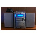 JVC AM/FM/ 5-CD Player w/Speakers - Works