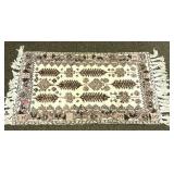 Brown/Beige Hooked Rug 55ï¿½X 32ï¿½