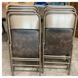 (8) Brown Folding Chairs