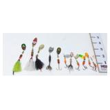 (11) Inline Treble Spinner Fishing Lures