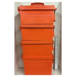 (4) Stacking Waterproof Containers