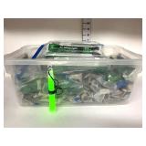 Tote of Green Glow Light Sticks
