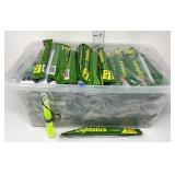 Tote of Green Glow Light Sticks