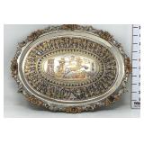 Egyptian Hand Made Multi Metal Hanging Platter -