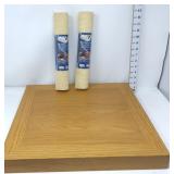 18" Square Oak Work Station & (2) Wonder Liners