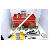 Gun Cleaning Supplies in Tote - Used