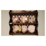 Tea cups & rack