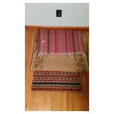 3 throw rugs