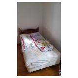 Twin bed w/bedding