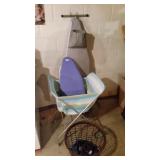Irons, ironing boards, laundry baskets & clothes