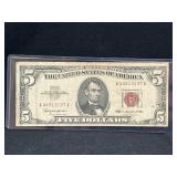 1963 $5 Red Seal