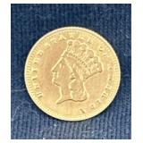 1887 1 dollar gold coin