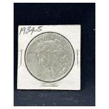 1934 S silver Peace dollar